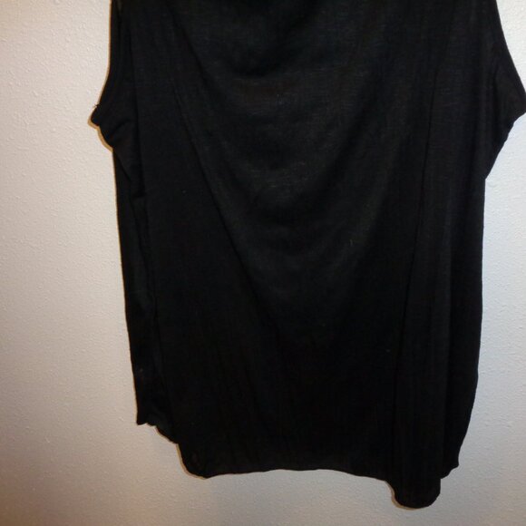 Faded Glory Women's Peasant Black Polyester Tank Top Plus Size XXL NWT - Picture 9 of 10